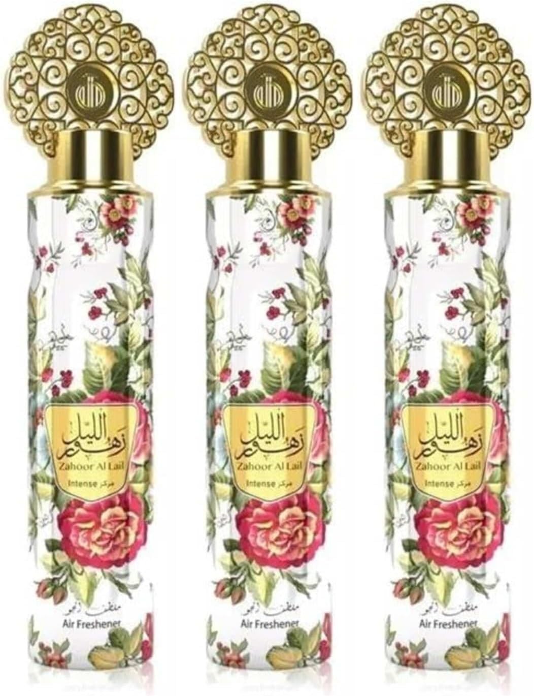 Arabiyat Zahoor Al Lail Intense Air Freshener, 300ml, Pack of 3 Made in UAE