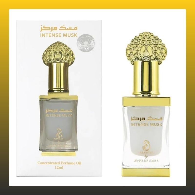 Intense Musk Concentrated Perfume Oil For Women and Men (Unisex), 12ml Made in UAE