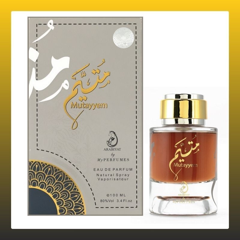 Arabiyat Mutayyem Eau de Parfum Natural Spray Women and Men (Unisex), 100 ml, 80% Vol Made in UAE