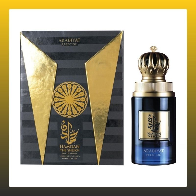 Arabiyat Prestige Hamdan The Sheikh Eau de Parfum For Men, 75ml Made in UAE