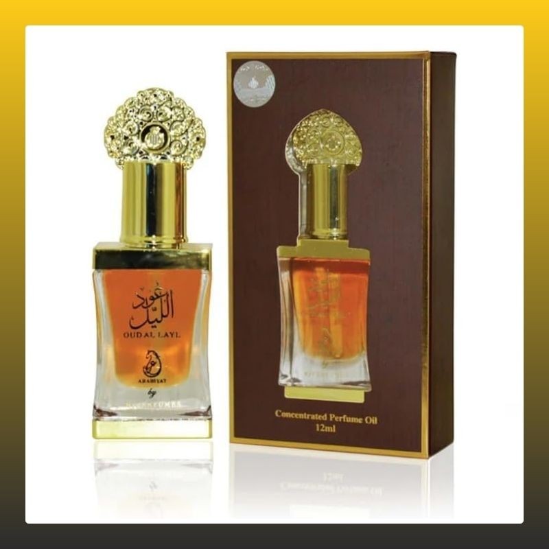 Arabiyat Oud Al Layl Concentrated Perfume Oil For Women and Men, 12ml Made in UAE