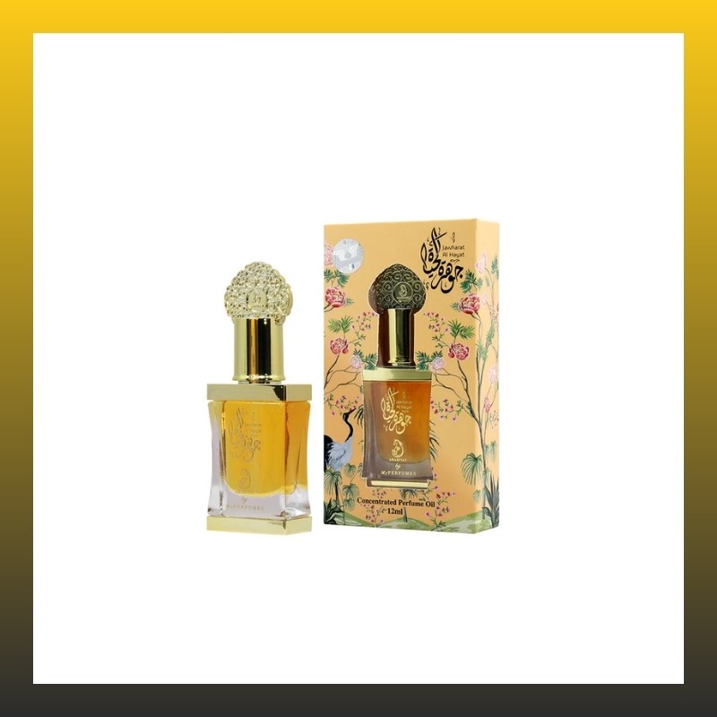 Arabiyat Jawharat Al Hayat Concentrated Perfume Oil For Women and Men (Unisex), 12ml Made in UAE