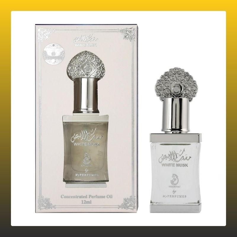 Arabiyat White Musk Concentrated Perfume Oil For Women and Men (Unisex), 12ml Made in UAE