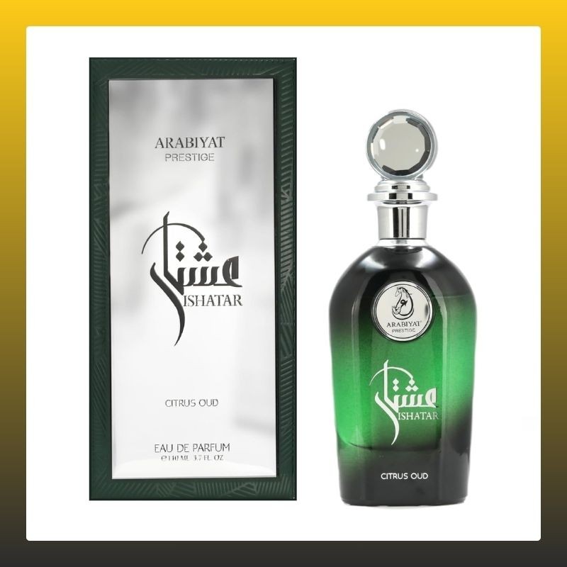 Arabiyat Prestige Ishatar Citrus Oud EDP Eau de Parfum For Women And Men (Unisex), 110 ml Made in UAE